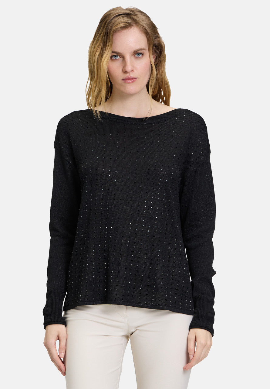 Betty Barclay Sequin Pullover Black