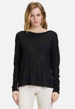 Load image into Gallery viewer, Betty Barclay Sequin Pullover Black
