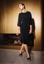 Load image into Gallery viewer, Betty Barclay Sparkly Dress Black
