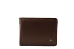 Load image into Gallery viewer, Miguel Bellido Two Tone Leather Card and Coin Wallet Brown
