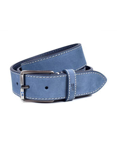 Miguel Bellido Suede Belt Blue