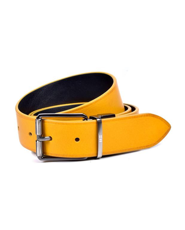 Miguel Bellido Classic Reversible Belt Yellow