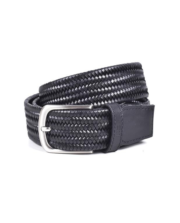 Miguel Bellido Plaited Belt Black