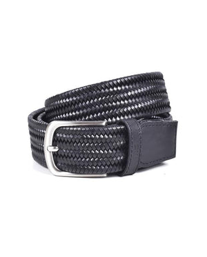Black Plaited Belt
