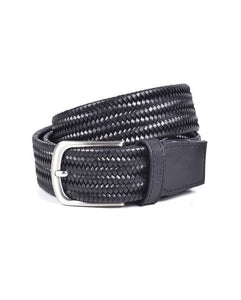 Miguel Bellido Plaited Belt Black