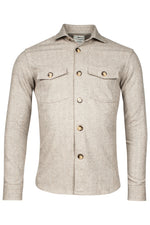 Load image into Gallery viewer, Giordano Bold Herringbone Overshirt Brown
