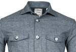 Load image into Gallery viewer, Giordano Mini Two Tone Check Overshirt Navy
