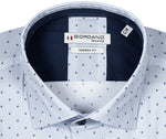 Load image into Gallery viewer, Giordano Classic Colourful Print Shirt Blue
