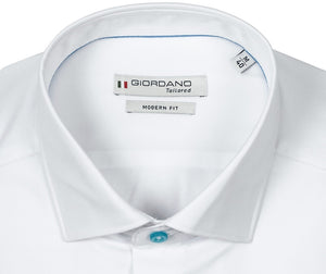 Giordano Fine Twill Cotton Shirt White