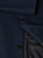 Load image into Gallery viewer, Daniel Grahame Dark Blue Bales Overcoat Navy
