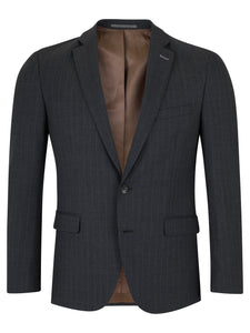 Daniel Grahame Charcoal Pinstripe Mix & Match Suit Jacket Regular Length