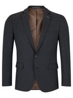 Load image into Gallery viewer, Daniel Grahame Charcoal Pinstripe Mix &amp; Match Suit Jacket Long Length
