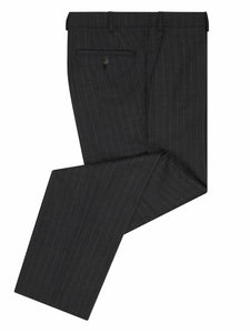 Daniel Grahame Charcoal Pinstripe Mix & Match Dinner Suit Trousers Regular Length