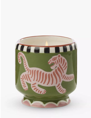 Tiger Ceramic Candle