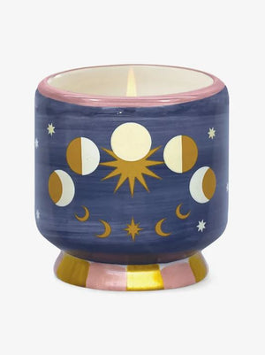 Moon Phases Ceramic Candle