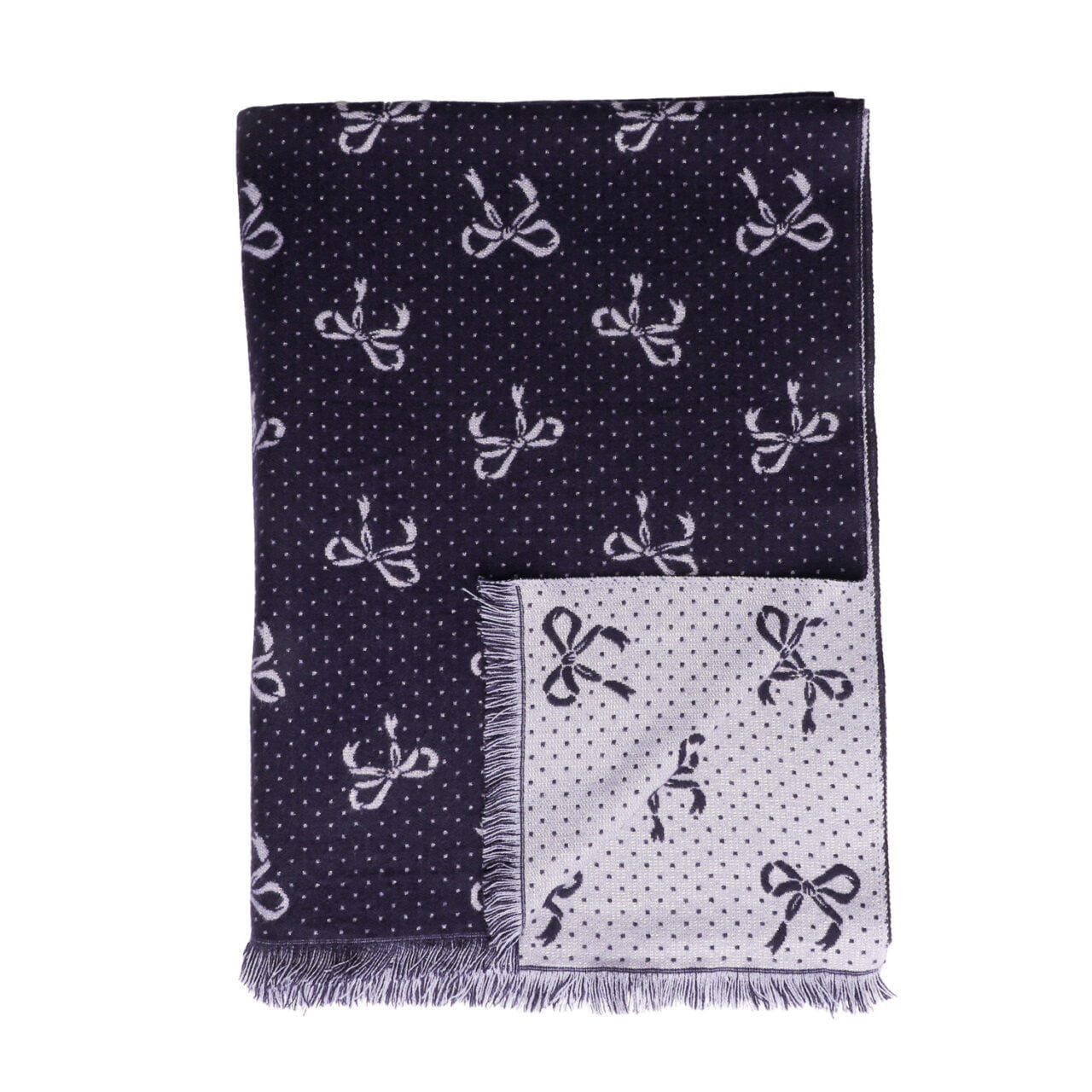 Zelly Bows Scarf Navy