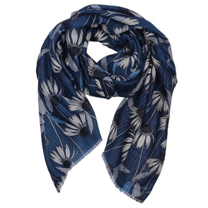 Zelly Daisy Scarf Blue