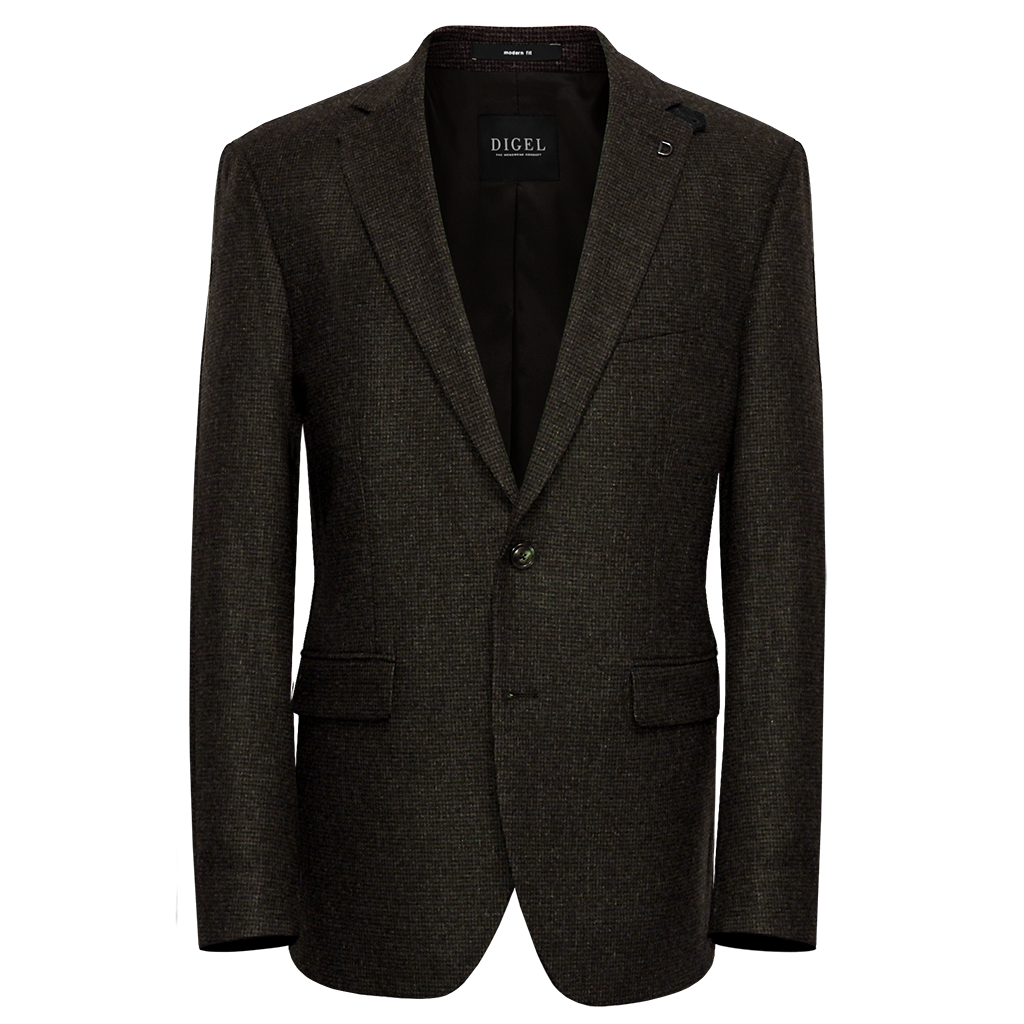 Digel Ezzo Wool Brown Jacket Regular Length