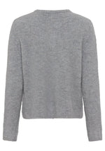 Load image into Gallery viewer, Olsen Pearl Ribbed Cardigan Grey
