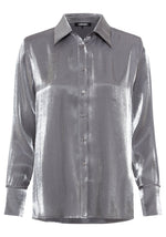 Load image into Gallery viewer, Olsen Shimmer Blouse Grey
