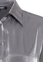 Load image into Gallery viewer, Olsen Shimmer Blouse Grey
