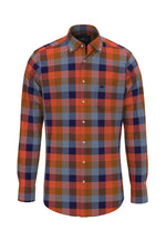 Load image into Gallery viewer, Fynch Hatton Multi Check Flannel Shirt Flame
