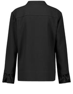 Load image into Gallery viewer, Gerry Weber Feather Detail Blouse  Black
