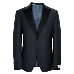 Wilvorst Blue Peaked Lapel Dinner Jacket Short Length