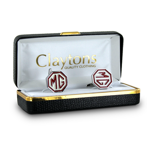 MG Rhodium Cufflinks