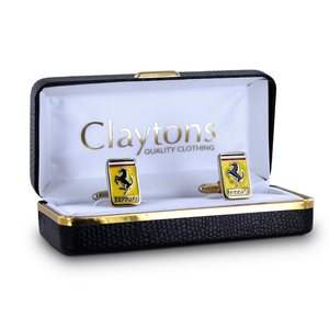 Ferrari Rhodium Cufflinks