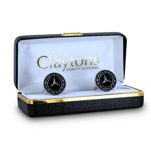 Mercedes Rhodium Cufflinks
