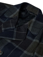 Load image into Gallery viewer, Douglas Navy Checked Beckett Tailored Peacoat
