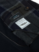 Load image into Gallery viewer, Douglas Navy Checked Beckett Tailored Peacoat
