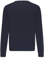 Load image into Gallery viewer, Fynch Hatton Classic Cotton Crew Neck Sweater Navy
