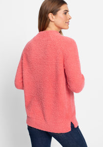 Olsen Cosy Pullover -CORAL