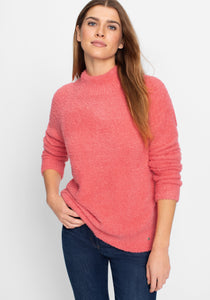 Olsen Cosy Pullover -CORAL