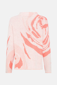 Olsen Zebra Print Jumper -APRICOT