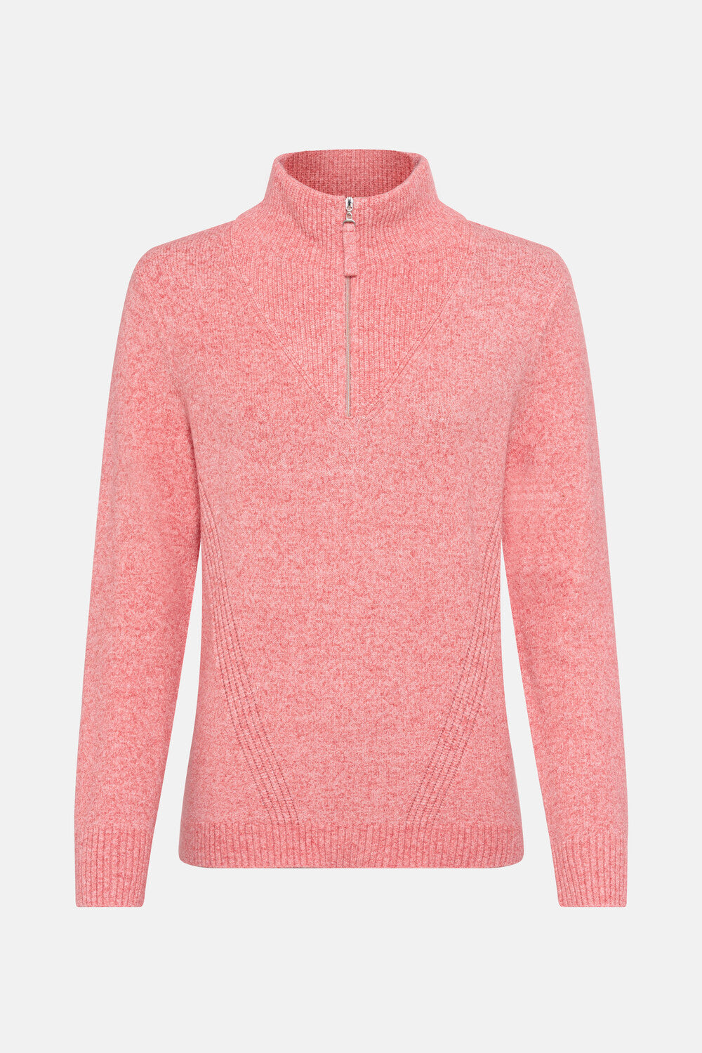 Olsen Half Zip Jumper -CORAL