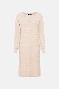 Olsen Knitted Midi Dress -BEIGE