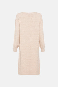 Olsen Knitted Midi Dress -BEIGE