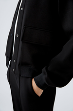 Load image into Gallery viewer, Oui Relaxed Scuba Jacket Black
