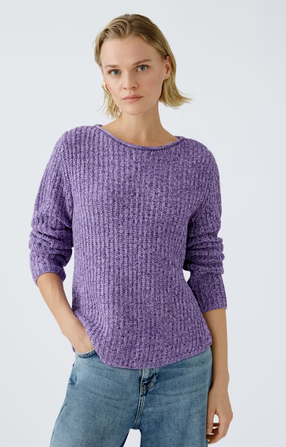 Oui Knitted Pullover Purple