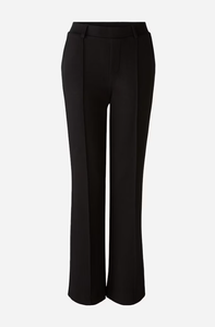 Oui Jersey Flared Trousers Black