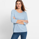 Load image into Gallery viewer, Olsen Stripe Top -BLUE
