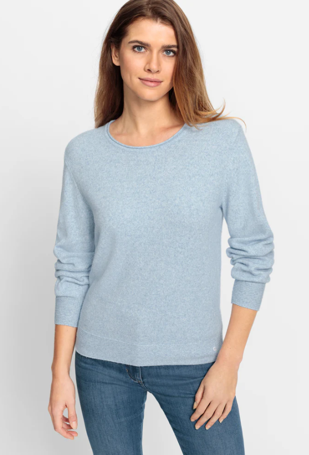 Olsen Henny Fit Jumper -BLUE