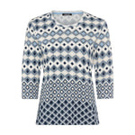 Load image into Gallery viewer, Olsen Patterned Top -BLUE
