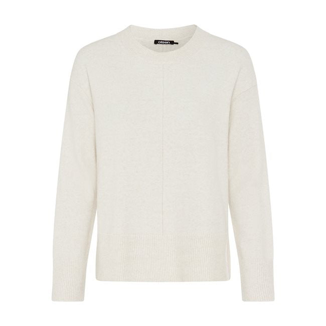 Olsen Crew Neck Knit -BEIGE