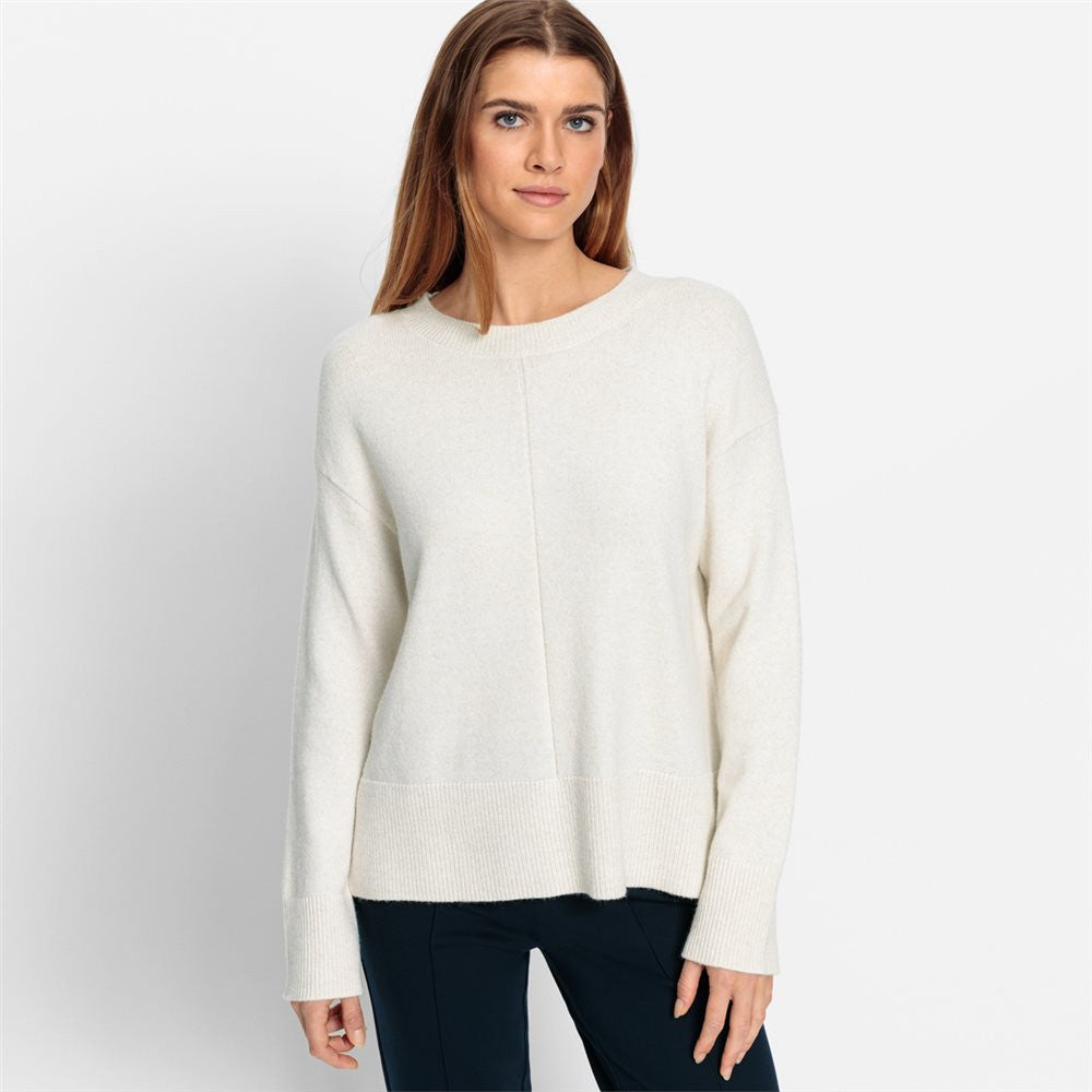 Olsen Crew Neck Knit -BEIGE