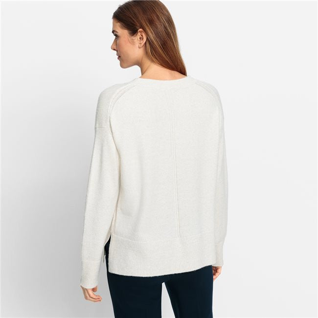 Olsen Crew Neck Knit -BEIGE