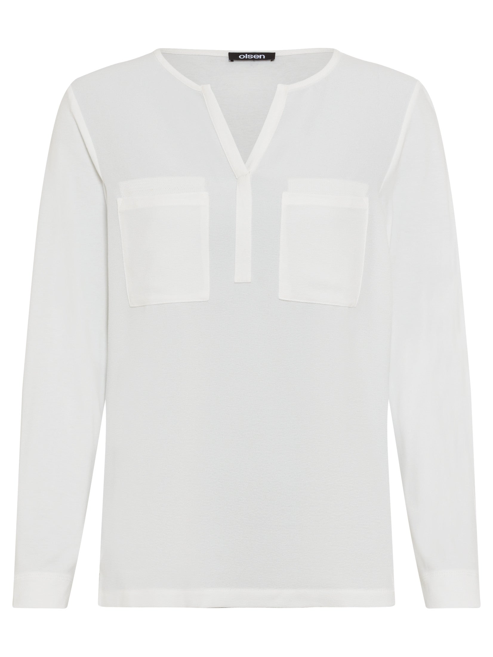 Olsen Long Sleeve Blouse -OFF WHITE